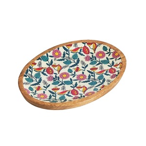 Plateau en bois de service de finition émaillée de qualité supérieure plateau de plats de service sucré sur mesure plateau de service de restauration plateau de service - Product Image 5