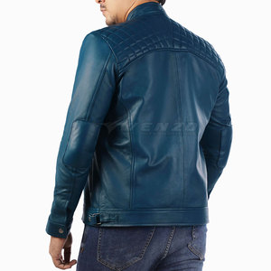 Veste en cuir de vache véritable pour homme, automne-hiver, haute qualité, écologique, coupe-vent, respirante, décontractée, service OEM - Product Image 2