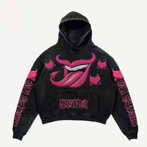 Venta caliente de los hombres Vintage Sudadera con capucha Diseño personalizado Sun Fade Streetwear Temporada de invierno de alta calidad Fabricación al por mayor - Product Image 5