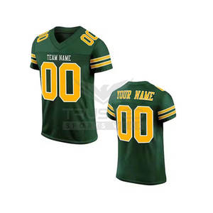 Maillot de football américain personnalisé à la mode pour hommes, manches courtes, respirant, antibactérien, séchage rapide, avec option de taille supérieure imprimée - Product Image 1