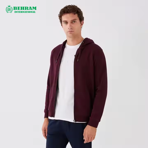 Sweat à capuche unisexe de luxe Street Wear, grammage lourd 360 g/m², en molleton/coton bouclette/bambou, respirant et à séchage rapide, avec fermeture éclair - Product Image 4