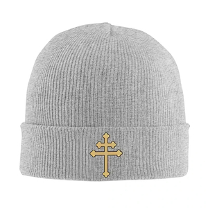 Gorro de punto Lorraine Cross Anjou Gold Freemasonry Hip Hop Melon, 100% algodón, transpirable, impermeable, unisex, talla adulta - Product Image 4