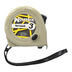 Ruban à mesurer magnétique jaune avec frein, 3 mètres / 16 mm. - Product Image 1