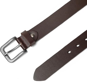 Venta caliente Personalizable Formal Cinturón de cuero genuino con hebilla de acero disponible en varios tamaños-Venta al por mayor - Product Image 2