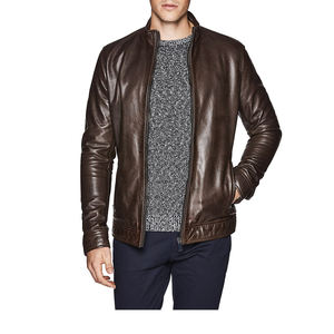 Chaqueta de Cuero Vacuno para Hombre, Chaqueta de Cuero de Alta Calidad, Ligera, Chaqueta de Cuero de Invierno, Color Negro, Abrigo de Invierno Cálido y Duradero para Hombre - Product Image 3