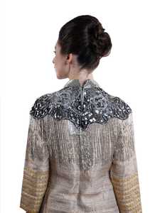 Glamorous Handmade silver Sequins Beaded <b>Ponchos</b> <b>Capes</b> <b>Women</b> Free Size Elegant New Year New Style Embroidery - Product Image 4