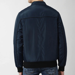 Veste bomber en tissu 100% polyester, vente en gros, meilleur design de logo et de boutons, look cool, vente en gros de vestes bomber pour hommes - Product Image 4