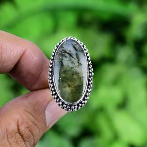 925 argent Sterling fait à la main naturel mousse Agate pierre précieuse Spinner promesse anneau 925 estampillé mariage cadeau conception anneau bijoux - Product Image 2