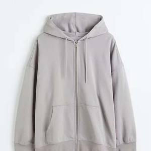 Sudaderas con capucha de punto sólido informal de color gris brezo para mujer con bolsillos, ropa de mujer de gran tamaño lisa, sudaderas con capucha y sudaderas - Product Image 4