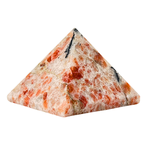 Pirámide de piedra solar Pirámide de cristal curativo natural para meditación energética Feng Shui y artesanías de piedra semipreciosa - Product Image 2