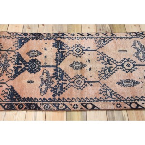 Tapis turc vintage 2,7x5,4 pi (83x165 cm), tapis géométrique bronze - Product Image 3