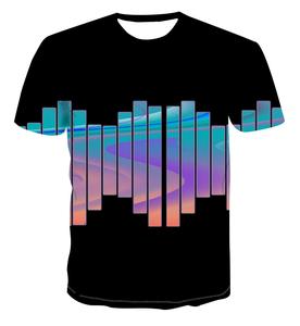 Nueva Camiseta con estampado gráfico abstracto 3D para hombre, ropa de calle de verano, Top de moda con mangas cortas, 100% de algodón - Product Image 2