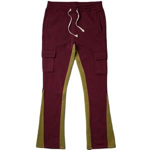 Wholesale OEM Service Men's Winter Casual Sweatpants-Eco-Friendly 100% Cotton Canvas Fleece Thickness <b>Elastic</b> Waist <b>Lace</b>-Up - Product Image 1