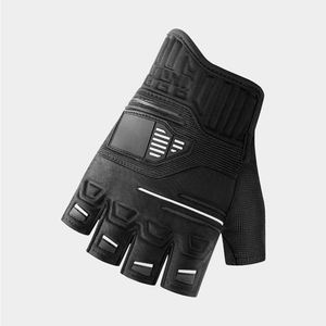 Gants de cyclisme demi-doigts antidérapants unisexes Gants de sport de course respirants Absorption des chocs Gants d'équitation de vélo en cuir - Product Image 4