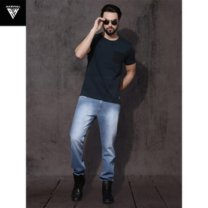 Camiseta de manga corta de calidad superior para hombre, Top de algodón con cuello redondo personalizado, tela de punto 100%, ropa de verano de buena calidad - Product Image 3