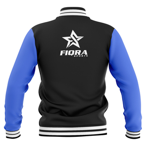 Chaqueta Varsity Personalizada para Hombre con Cuello Alto y Capucha, Diseño con Letras Bordadas, Estilo Casual Preppy, Poliéster y Algodón para Venta al Por Mayor - Product Image 3
