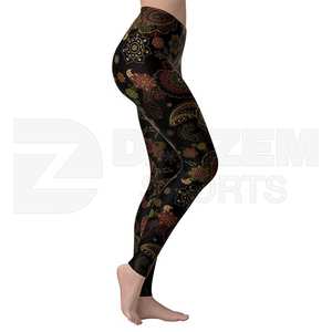 Alta calidad Tie Dye Ladies Sportswear Impreso Humedad Wicking Yoga Pantalones Fitness Sublimación Leggings Medias para la venta - Product Image 2
