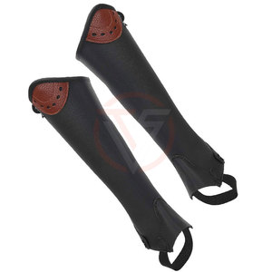 Best Quality Leather Material Horse Riding <b>Half</b> <b>Chaps</b> Western Style <b>Half</b> <b>Chaps</b> Available in All Colors and Sizes By Toffy Sports - Product Image 2