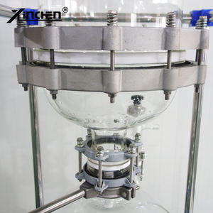 Reator automático do vidro do laboratório da dupla camada 50L 100L vigorosamente agitado com PLC do motor-núcleo - Product Image 5