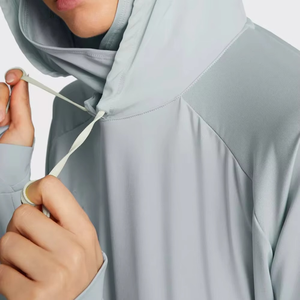 Últimas mangas largas Color sólido Cómodo islámico Modest Hoodie Cordón largo Drop Shoulder Hoodies para mujer - Product Image 3