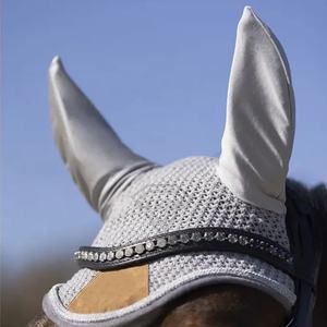 Produits d'équitation, bonnet équestre, beau design, voile anti-mouches pour cheval, bonnets d'oreille pour cheval à vendre, logo personnalisé - Product Image 5