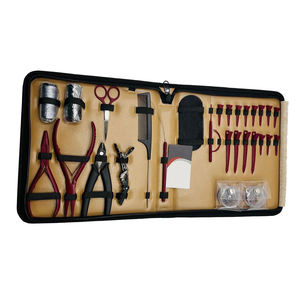 Hand Tied Stainless Steel Hair Extension Tool <b>Kit</b> Set with Needle & Plier Professional Hair Extension & <b>Beading</b> Tool <b>Kit</b> - Product Image 1