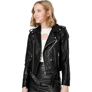 Veste en cuir Moto Cross Racer pour femmes à la mode avec un design personnalisable et des matériaux haut de gamme - Product Image 3