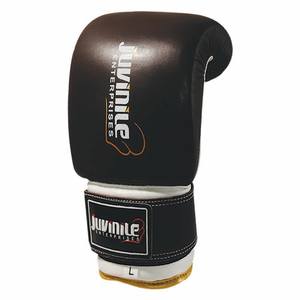 Nouvelle conception, logo personnalisé, gants de boxe légers, respirants, en cuir de vache véritable, pour la compétition. - Product Image 2