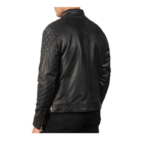 Blouson en cuir pour homme, toile respirante, haute qualité, style urbain hivernal, personnalisable, faible MOQ, prix raisonnable, en promotion