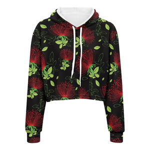 Nueva Sudadera Corta Personalizada para Mujer, Sudadera con Capucha de Algodón de Manga Larga Hecha de Algodón y Felpa, Ropa Casual de Calle, Sudaderas Cortas Personalizadas - Product Image 4