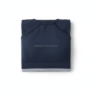 Top Deportivo de Punto Acanalado para Mujer, Top Corto de Yoga con Frente Cruzado, Sujetador Deportivo Transpirable con Relleno - Product Image 6