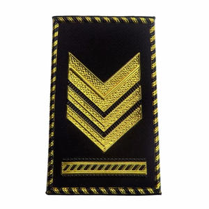 Épaulette élégante brodée à la main Insigne de la Royal Navy avec logo personnalisé Étiquette de marque pour robe de cérémonie - Product Image 2