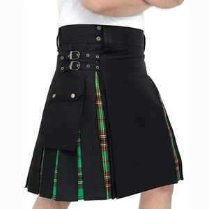 Kilt plissé vintage en denim élégant pour femmes avec taille réglable caractéristique antistatique pour les mariages célébrations d'événements formels - Product Image 6