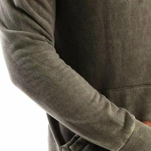 Ensemble survêtement en molleton délavé personnalisé 2026 avec logo, 100% coton, survêtement pour homme, streetwear, pantalon de survêtement évasé et sweat à capuche, survêtement pour homme - Product Image 4