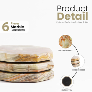 AYAANS Vente en gros Sous-verres absorbants et résistants à la chaleur pour la maison ou le restaurant Sous-verres avec logo personnalisé - Product Image 6