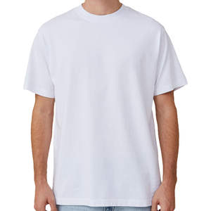 Camiseta de algodón para adultos Unisex para hombre Basi C Plain Blank Crew Tee Tops camisas diseño propio logotipo de marca camiseta blanca de talla grande T - Product Image 4