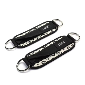 Máquinas de cables de gimnasio con logotipo personalizado de alta calidad, cinturón de entrenamiento, correas de tobillo de Material de PU y neopreno, gran oferta - Product Image 5