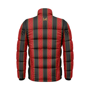 Veste d'hiver matelassée légère et imperméable unisexe de haute qualité, col roulé, impression par sublimation personnalisée, fermeture éclair - Product Image 6