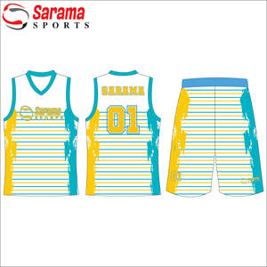 Uniforme de baloncesto personalizado de malla reversible de alta calidad último diseño de camiseta de baloncesto en 2022 tarifa barata, - Product Image 1