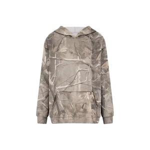 Sweat-shirt à capuche en polaire camouflage pour femmes, impression numérique personnalisée, logo brodé sur le devant, coton décontracté, poids lourd, hiver - Product Image 4