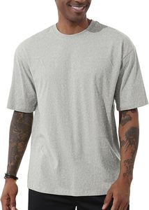 Camiseta de hombre ropa de calle de alta calidad en blanco 250 Garm peso pesado impreso logotipo personalizado Casual Deporte Camiseta para hombres - Product Image 2