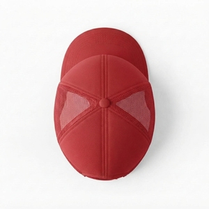 Gorra Trucker de Malla Roja de 6 Paneles, Unisex, Ajustable, Transpirable, Impermeable, Casual, con Bordado 3D, para Todas las Estaciones, para Adultos, con Logotipo Personalizado - Product Image 6