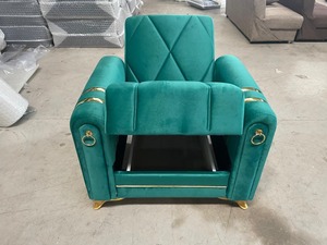 Sofá cama reclinable de tela de terciopelo moderno con función extensible para hotel, villa, apartamento, hospital, sótano, uso para sala de estar - Product Image 6