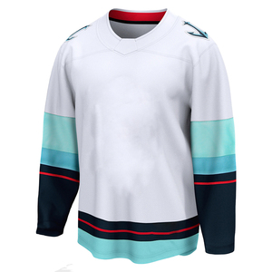 Jersey de Hockey sobre Hielo con Diseño Personalizado, Color y Patrón a Elección, Impermeable, Ecológico, Transpirable, de Secado Rápido, con Nombre de Equipo Personalizado - Product Image 1