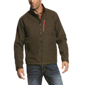 Chaqueta Softshell de calle alta de invierno para hombre al aire libre, cuello levantado, transpirable, secado rápido, cierre de triple botonadura, logotipo personalizado - Product Image 3