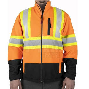 เสื้อแจ็คเก็ตนิรภัยสะท้อนแสงแบบเรืองแสง สำหรับงานก่อสร้างกลางแจ้ง มองเห็นได้ชัดเจน - Product Image 4