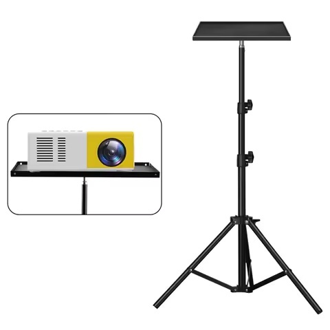 Projector Tray Stand Floor To Wall Desktop Shelf Laptop Stand Bedside Lift Telescopic Rod Live Tripod Laptop Tripod Stand 55-170