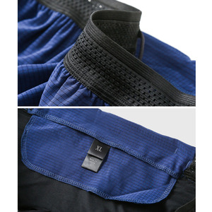 กางเกงวิ่งขาสั้นของผู้ชายกางเกงขาสั้นระบายอากาศได้ดีผ้าโพลีเอสเตอร์ซับเหงื่อแห้งเร็ว - Product Image 5