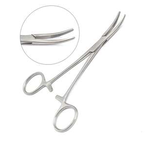 Pinzas Arteriales Kelly Curvas y Rectas de Acero, Instrumentos Quirúrgicos Hemostáticos de la Mejor Calidad, 14.5 cm, Certificación CE, 1 Año de Garantía - Product Image 3
