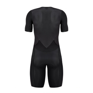 ชุดว่ายน้ำไตรกีฬาแขนสั้นระบายอากาศมีซิปด้านหน้าพิมพ์โลโก้ด้านหน้ากันน้ำได้ใส่ได้ทั้งชายและหญิง - Product Image 2